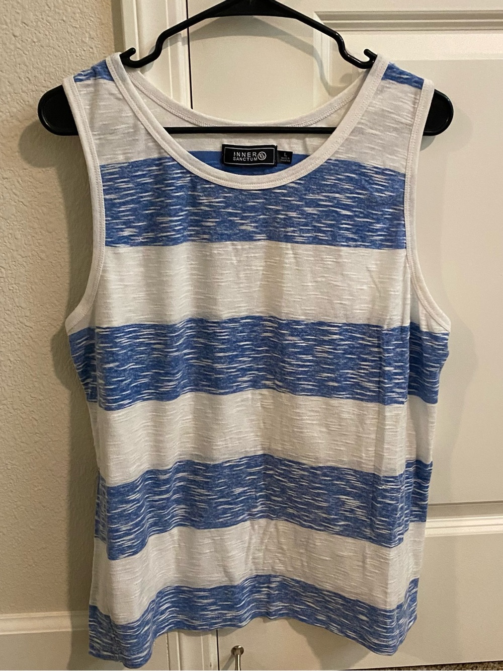 Women’s Blue & White Striped Tank Top